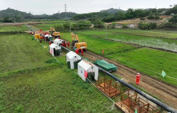 管道局承建的揭陽聯通管道工程投產